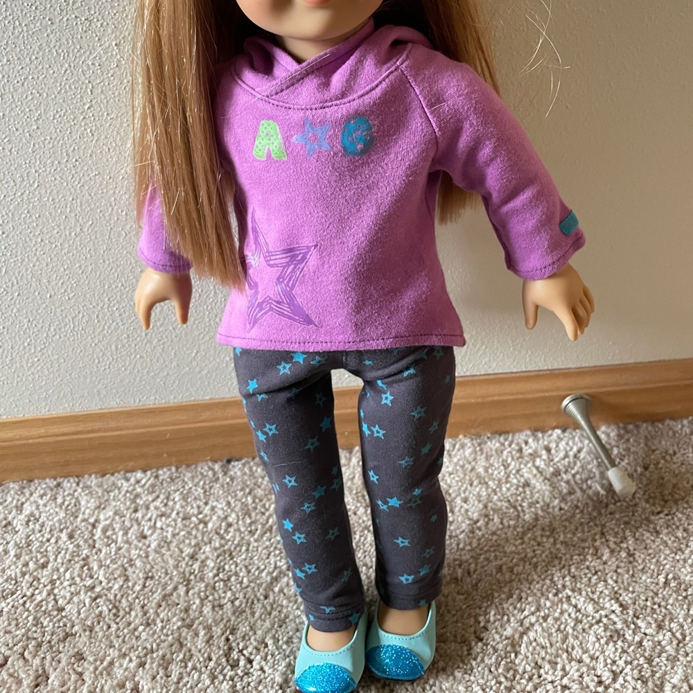 American girl doll truly me outfit starry hoodie with starry pants for 18’ dolls